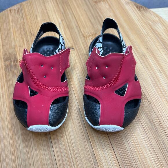 Air Jordan Flare Toddler Sandals Size 3C Belt Crow Closure - Picture 5 of 11